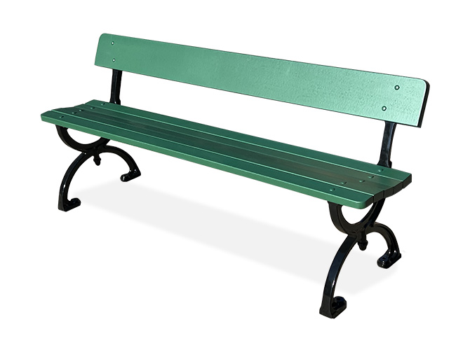 EM019-T Victorian Seat, custom painted timber battens Heritage Green - Alison Park Playground, Randwick City Council.jpg